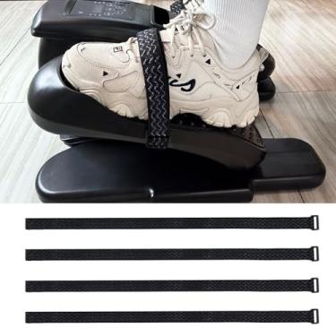 Imagem de IFFVGX 4 Peças De Tiras Para Pedais Elípticos Sob A Mesa, Exercícios Pernas Idosos, Elástico Antiderrapante Em Casa, Acessórios Baixo Impacto, Equipamentos Ginástica