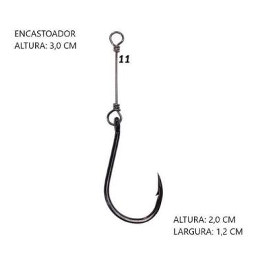 Imagem de Anzol chinu encastoado com 10 unidades - Maruri, 1 unidade