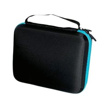 Imagem de Esquirla Estojo profissional para armazenamento de ioiô com 6 furos e alça, compartimento interno para proteção de acessórios ioiô, bolsa para armazenamento de, Azul