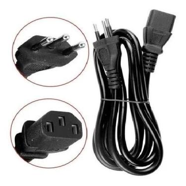 Imagem de Cabo De Força Energia 5 Metros Tripolar Fonte Pc Reforçado 110v/220v X