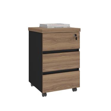 Imagem de Gaveteiro Com 3 Gavetas Espanha Nogal Preto