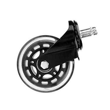 Imagem de FTVOGUE Rodas de Veterano de Cadeira de Escritório de 3 Polegadas, 5 PCs Rodas de Cadeira de Escritório, Rolo de Substituição de Substituição Universal de Mudo Com Fácil Instalação, Adequada para de