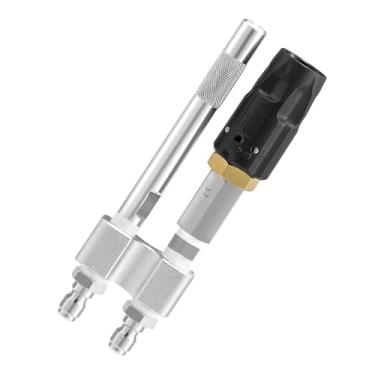Imagem de VBESTLIFE Bocal de Torção M5 Ponta, Bico de Sabão de Longo Alcance 3-7 Gpm 1000-4050 Psi, 1/4in Connect Rápido para Variadores de Lavadora de Pressão e Armas, Furo de 4,0 Mm