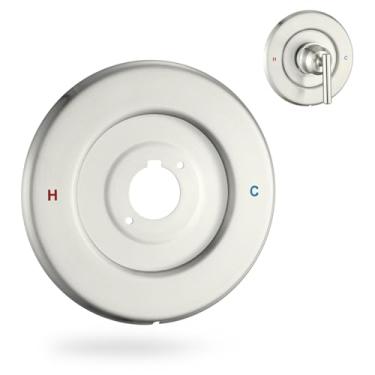 Imagem de DLymtrx Placa de proteção para Moen Chateau - Kit de acabamento de alça de chuveiro de substituição de metal durável para banheira, design antiferrugem, fácil instalação DIY, compatível com peças Moen