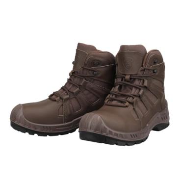 Imagem de OUXX Botas De Trabalho Masculinas Com Biqueira Composta, Sem Metal, Antiderrapantes, Astm F2413, Calçados Segurança, Resistentes À Água, Confortáveis (Ox4603Bn, Eua 9,5)
