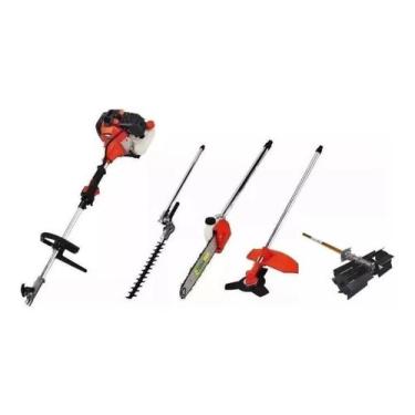 Imagem de Roçadeira 5x1 Multi-funções -com Enxada Rotativa Podadeira-moto Serra 