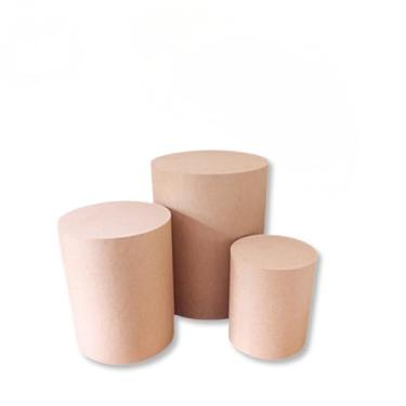 Imagem de Cilindros Decorativos em MDF Premium– Ideal para Festa de Aniversário, Batizado e Casamento(TRIO CILINDROS + PLACA HAPPY)