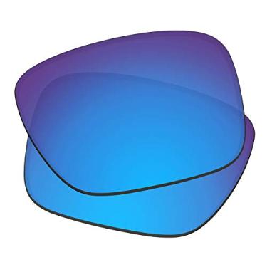 Imagem de Predrox Lentes de reposição Holbrook XL para óculos de sol Oakley OO9417 Polarized, azul espelhado, 0