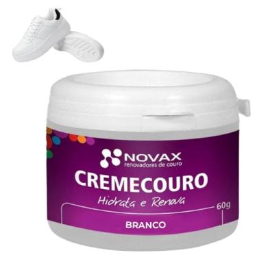 Imagem de Creme Hidratante Couro Branco Renova Revitaliza Brilho Sapato Tênis