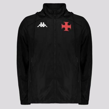 Imagem de Jaqueta Juvenil Kappa Vasco Supporter Corta Vento 2025 Masculina-Masculino