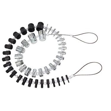 Imagem de GLOGLOW Rosca Vesille 44 Indicadores de Identificador Feminino Masculino, Nutrição Precisa e Fio de Parafuso/fixador para Mecânica e Amantes de Bricolage, Material de Liga de Zinco