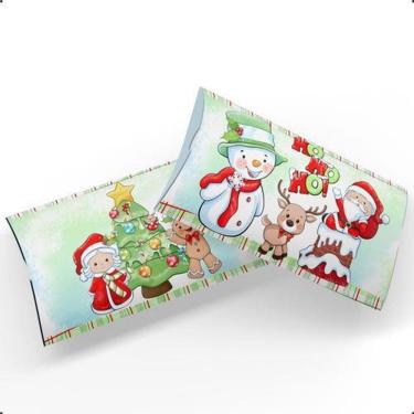 Imagem de Lembrancinhas Caixinha Natal Papai Noel HoHo Kit 20 Unidades