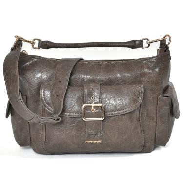 Imagem de Bolsa Multipocket Bag Grande Via Marte Craquelê Alça Longa Ajustável B2-605