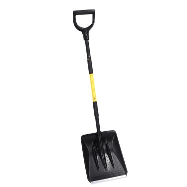 Imagem de TOPINCN Snow Shovel for Driveway Home Garage, Neve Remoção Inverno Ferramenta Com D Grip Handle, Heavy Duty Colher Jardim Pá Tira de Alumínio Pá para Garden Car Camping Outdoor