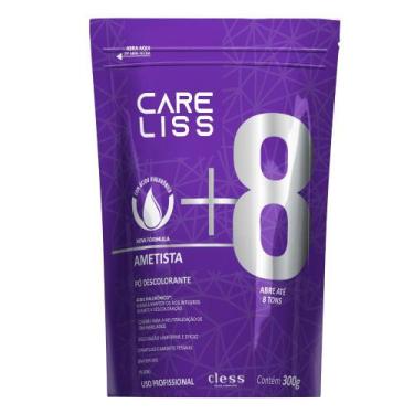 Imagem de po Descolorante capilar ametista 8 tons Care liss 300g