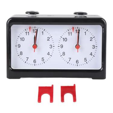 Imagem de ZAWELIYO Relógio de Xadrez, Cronômetro Clássico de Xadrez, Design de Base Estável, Relógio Analógico de Xadrez de Movimento de Quartzo de Alta Precisão, Com Estética, para Competições