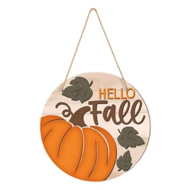 Imagem de predolo Placa de parede para pendurar no outono, presentes multifuncionais para amigos, enfeite de madeira, decoração para janela, fazenda, sala de estar, Style B