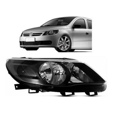 Imagem de Farol dianteiro gol voyage saveiro g5 2008 a 2012 mascara negra lado e