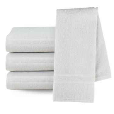 Imagem de Toalha de Rosto Cor Branca Profissional Hotel Pousada Motel - ENTROU C