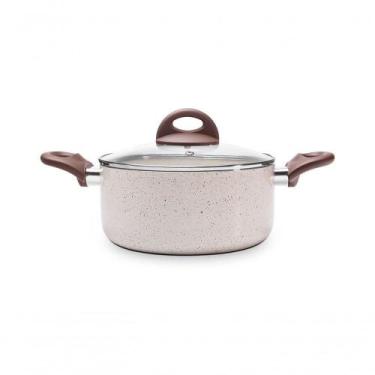 Imagem de Caçarola Com Tampa ø24 Ceramic Life Granada Indução - Brinox 24 Cm Van
