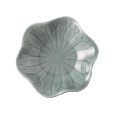 Imagem de YIJU Prato de anel, bandeja para talheres de cozinha, porta-colheres de chá, descanso para colheres, bandeja de cerâmica para bugigangas, tigela para, Cinza