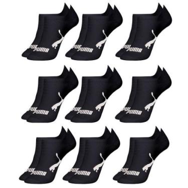 Imagem de Meia Puma Sapatilha Invisível Masculina 4515 C/9, Preto, 39-43