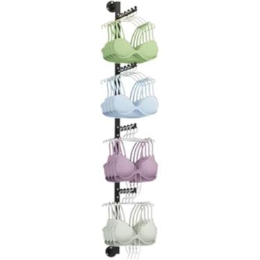 Imagem de Suporte De Exibição De Sutiã Montado Na Parede Roupa íntima De Chão Rack De Calcinha Shorts Expositor Comercial Varejo Vestuário Rack Hijab Silk Shawl Display Stand, Black