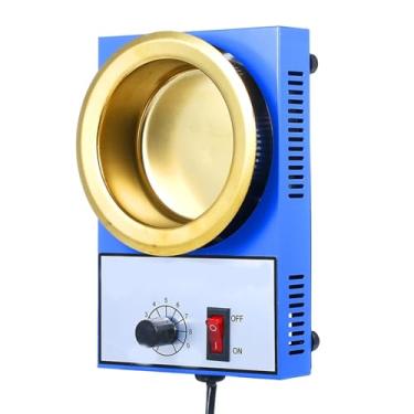 Imagem de HYZHANHONG 200W portátil panela de solda estanho forno de fusão portátil ajustável de controle de temperatura dessoldando ferramenta de banho para soldagem (220V)