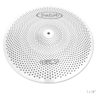 Imagem de Prato 18 Ataque Crash Silent Aço Escovado Hero Mute Turbo