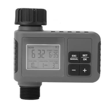 Imagem de Pssopp Timer de Mangueira de Jardim, 1 Outlet Digital Water Timer Com Atraso de Chuva para o Jardim de Jardim de Estacas Irrigação Automática