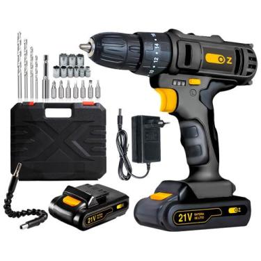 Imagem de Parafusadeira E Furadeira Impacto Profissional 21v 3/8 Bivolt 2 Bateri