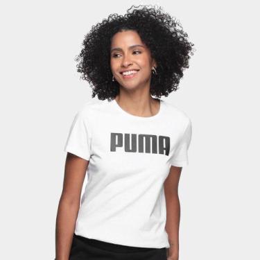 Imagem de Camiseta Puma Casual Feminina, Branco, GG