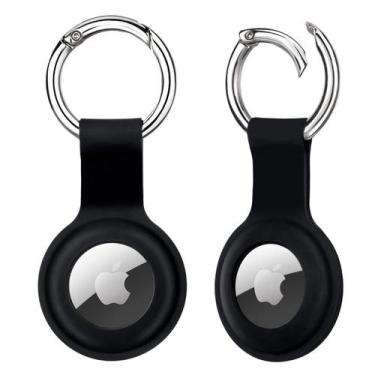 Imagem de Suporte AirTag ColorCoral, pacote com 2 caixas de silicone com chaveir