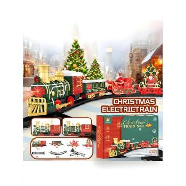 Imagem de Trem Elétrico De Natal Para Adultos Com Carros De Carga Do Papai Noel,