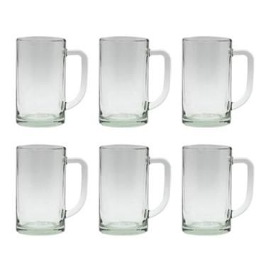 Imagem de Jogo 6 Canecas Chopp Cerveja Vidro Santa Fé 500ml - CLASS HOME