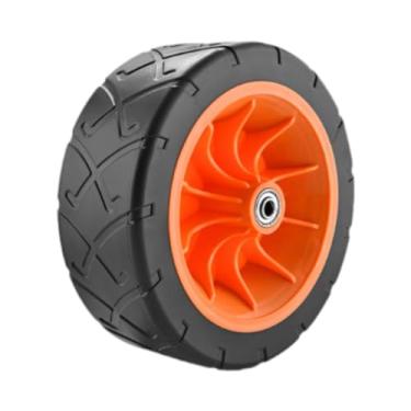 Imagem de ShengQuanHao Roda de substituição para carrinho de praia dobrável de 7,48 polegadas, modificação suave e silenciosa, reparo para carrinho de praia resistente para, Laranja