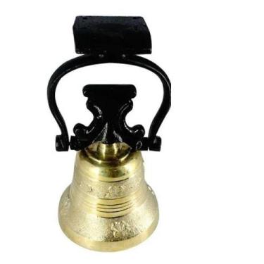 Imagem de Sino Bronze Base Em Ferro Sítio, Capela, 14x26cm Nº2 - OUTRAS MARCAS