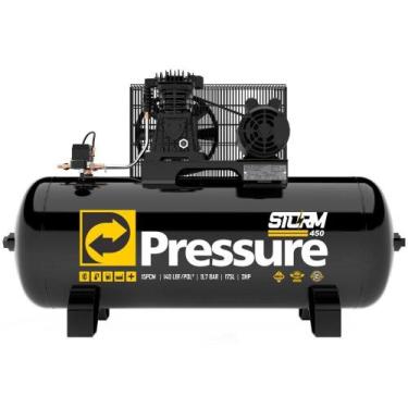 Imagem de Compressor de Ar Storm 450 Monofásico 15 Pés 175 Litros 110/ - PRESSUR