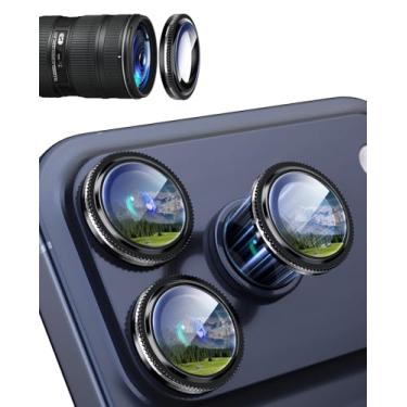 Imagem de Xfilm Protetor de lente de câmera para iPhone 17 Pro/17 Pro Max Bling, anel de abertura de metal individual com dureza 9H, protetor de tela de câmera à prova de arranhões, acessórios elegantes