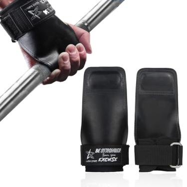 Imagem de LARA STAR Alças de gancho de pulso para levantamento de peso para suporte máximo de aderência - Luvas de levantamento terra, almofadas de aderência alternativas em fitness, academia, treinamento de