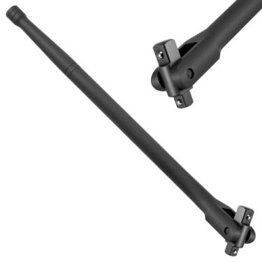 Imagem de Barra de disjuntor de acionamento duplo de 40,6 cm, ferramenta de barra de disjuntor de 3/8 polegadas e 1/2 polegada, barras de disjuntor resistentes com rolamento de esferas de carga de mola de