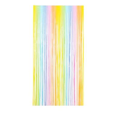 Imagem de Cortina Metalizada Colorida Candy Decoração Festas 100x200cm