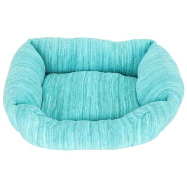 Imagem de Sofá-cama de Flanela Macia para Animais de Estimação Com Estofamento de Esponja, Aconchegante e Confortável para Gatos e Cães Pequenos, 16,14 X 13,78 X 5,91 pol.