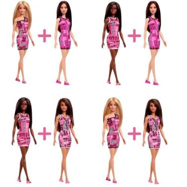 Imagem de Barbie Fashionistas Kit 2 Bonecas Sortidas Infantil Moda Estilo Looks 