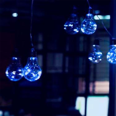 Imagem de Fio De Fada Com 10 Lampadas De Led Pisca Usb E Pilha Cores Branco Quente