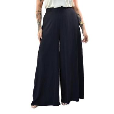 Imagem de Calça Pantalona Alfaiataria em Viscose Plus Size 42 Ao 52 - Sutsen, Pr