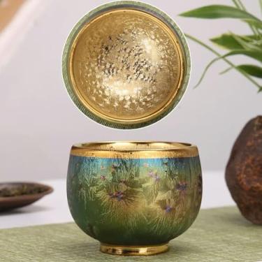 Imagem de Xícara de chá de cerâmica colorida individual Xícara única Jianzhanyao Mestre de Mudança Xícara de Chá Kung Fu Xícara de Chá