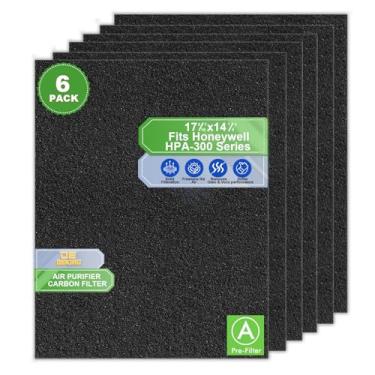 Imagem de Filtro de purificador de ar de Honeywell de substituição da DEKIRU, filtros HPA300 para Honeywell, Preto