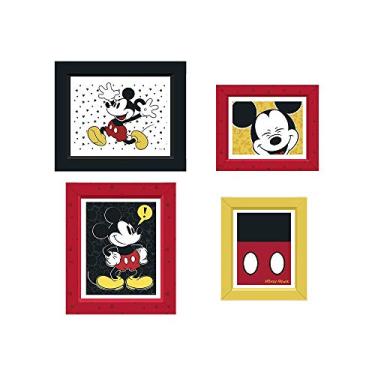 Imagem de Quadrinho Retangular Decorativo R323 Mickey 90 Anos - Pacote Com 04 Un Regina Colorido