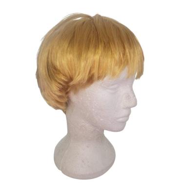 Imagem de Peruca Sintética Loira Curta Feminina/ Masculina